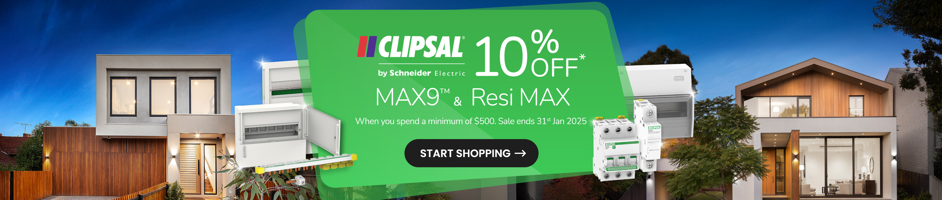 Home Page Banner - Clipsal RESIMAX Promo Jan 2025