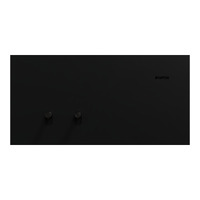 Clipsal Solis T Series 2 Gang Switch Ebony Aluminium