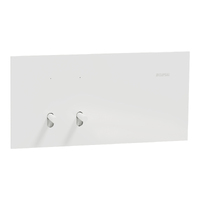 Clipsal Solis T Series 2 Gang Switch White Ceramic