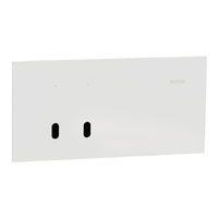 Clipsal Solis T Series 2 Gang Switch Grid & Cover White Ceramic