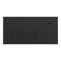 Clipsal Solis 3 Gang Switch Zen Black