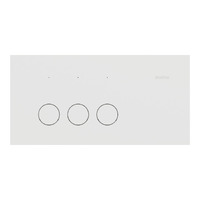 Clipsal Solis 3 Gang Switch Zen White