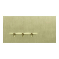 Clipsal Solis T Series 3 Gang Switch Living Brass