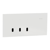 Clipsal Solis T Series 3 Gang Switch Grid & Cover White Ceramic