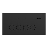 Clipsal Solis 4 Gang Switch Zen Black