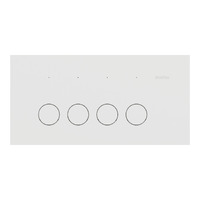 Clipsal Solis 4 Gang Switch Zen White