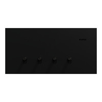 Clipsal Solis T Series 4 Gang Switch Ebony Aluminium