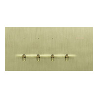 Clipsal Solis T Series 4 Gang Switch Living Brass