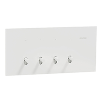 Clipsal Solis T Series 4 Gang Switch White Ceramic