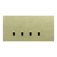 Clipsal Solis T Series 4 Gang Switch Grid & Cover Living Brass