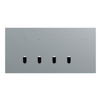 Clipsal Solis T Series 4 Gang Switch Grid & Cover Platinum