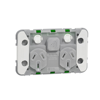 Clipsal Iconic Wiser Connected Socket Double Powerpoint with Zigbee
