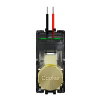 Clipsal Solis T Series COOKER Push Button Adaptor + LED Living Brass