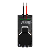 Clipsal Solis T Series Wiser Pushbutton Adaptor + LED Zen Black