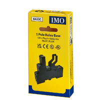 IMO Din Rail 1 Pole Relay Base | 5 Pin Plug-In Socket (SRHME-S1)