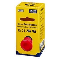 IMO Emergency Stop Button | Pull Release | IP67 (BS3P45RED)