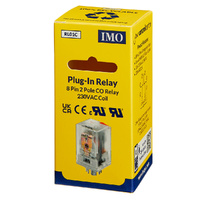 IMO Plug-In Relay | 8 Pin 2P Changeover | 10A 240V AC Coil (RSE2PN230AC)