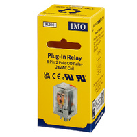 IMO Plug-In Relay | 8 Pin 2P Changeover | 10A 24V AC Coil (RSE2PN24AC)