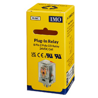 IMO Plug-In Relay | 8 Pin 2P Changeover | 10A 24V DC Coil (RSE2PN24DC)