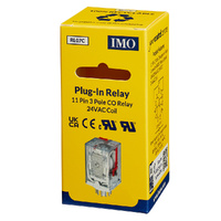 IMO Plug-In Relay | 11 Pin 3P Changeover | 10A 24V AC Coil (RSE3PN24AC)