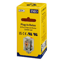 IMO Plug-In Relay | 8 Pin 2P Changeover | 10A 12V DC Coil (RSE2PN12DC)