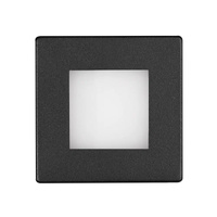 Martec Aspen 3W Tricolour Recessed LED Step Light Black