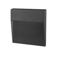 Martec Regis 4W Tricolour LED Surface Mount Step Light Matt Black